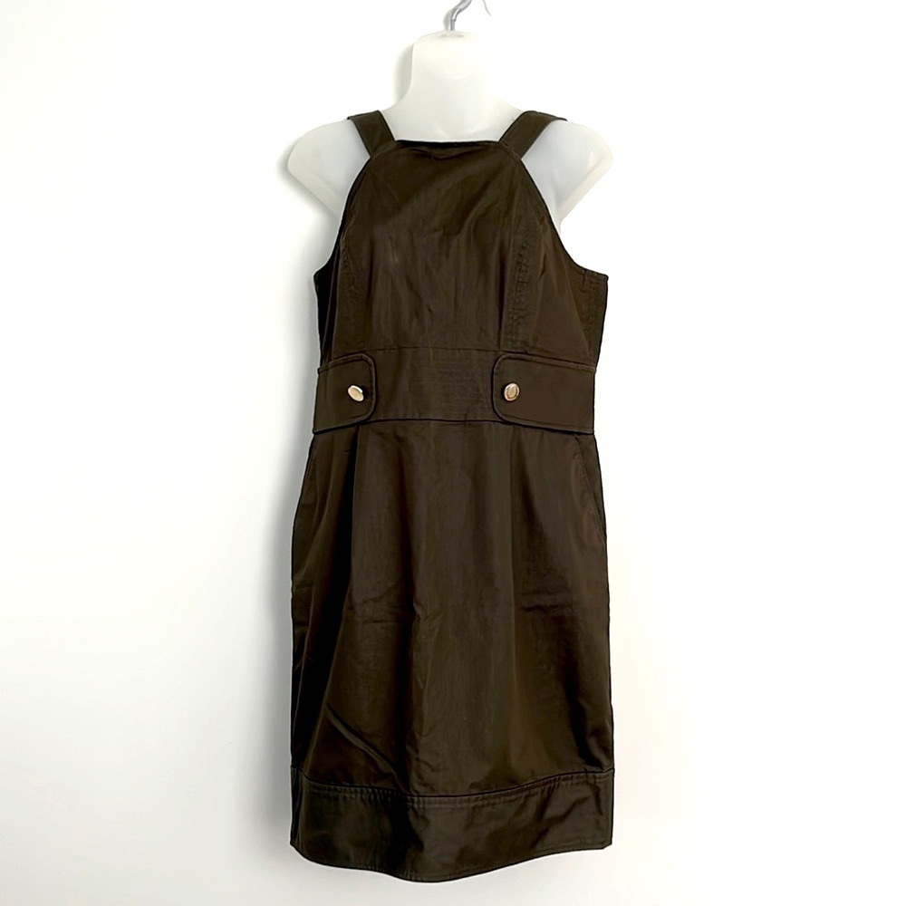 Adrienne Vittadini bib style dress sz 8